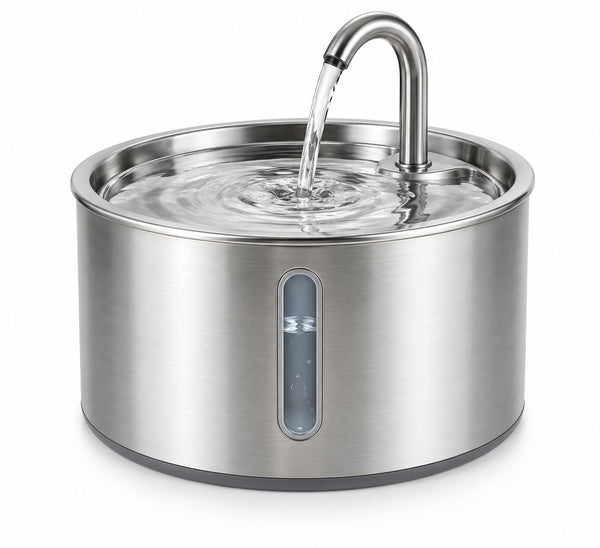 Fresh Stream Stainless Steel Cat Water Fountain