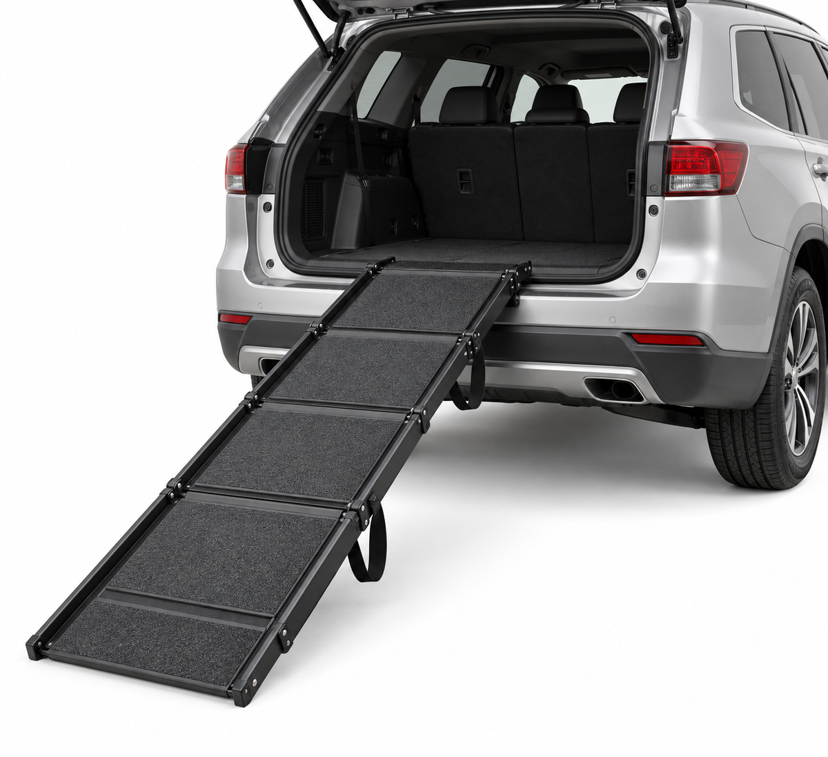 Gentle-Step Foldable Dog Car Ramp for SUVs & Trucks