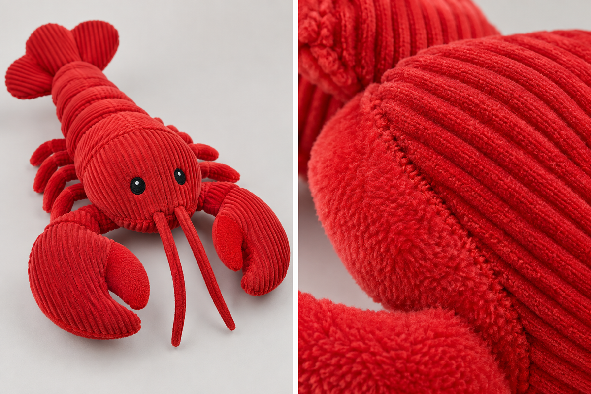 Plush Lobster Dog Toy for Chewy Indoor Play