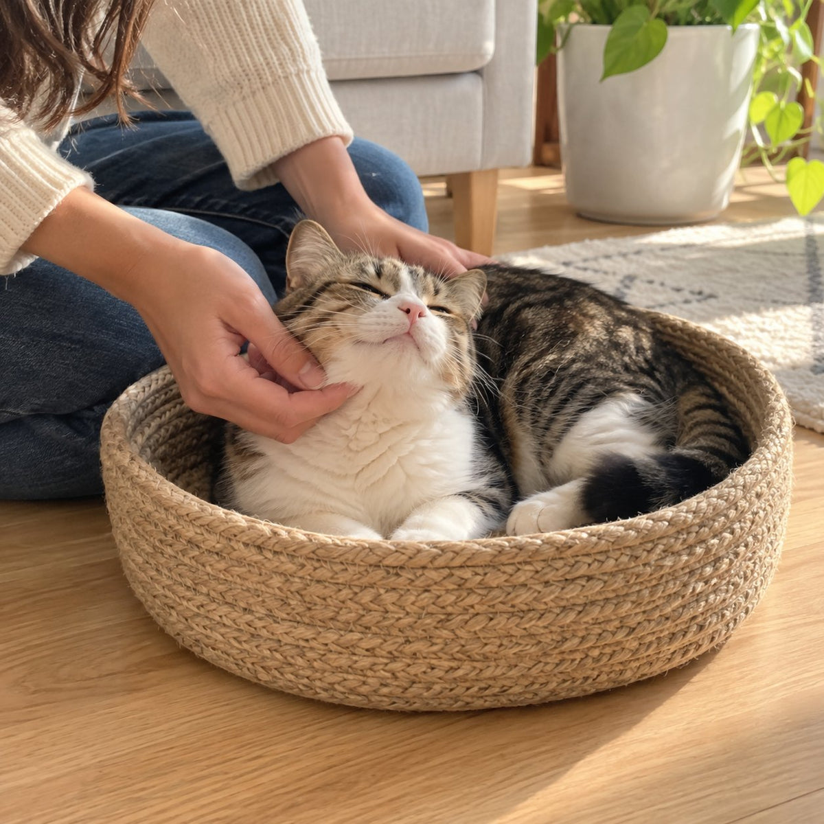 Gentle Claw Care Rope Cat Scratcher Bed