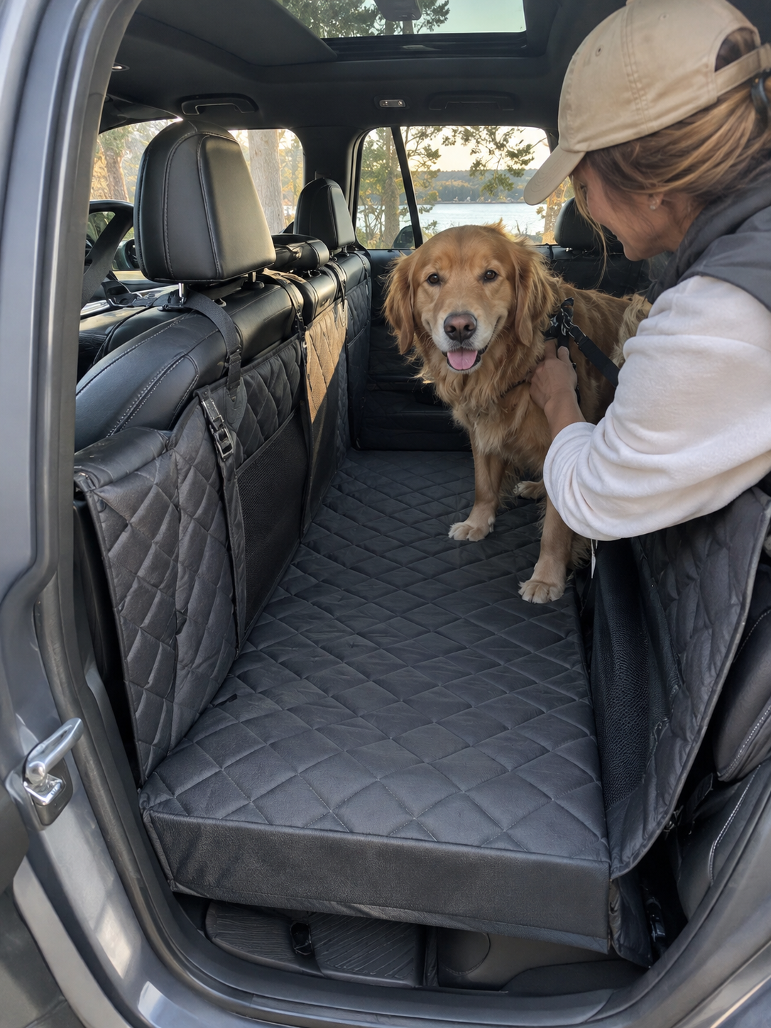 Stable Ride Hard-Bottom Dog Backseat Extender