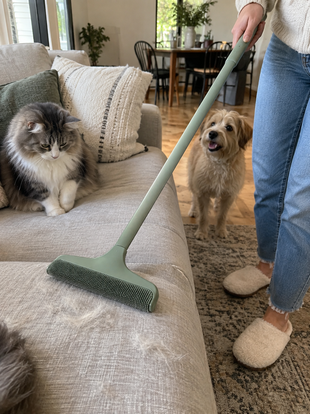 Effortless Reach Pet Hair Remover Brush