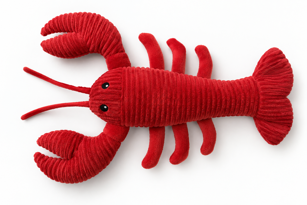 Plush Lobster Dog Toy for Chewy Indoor Play