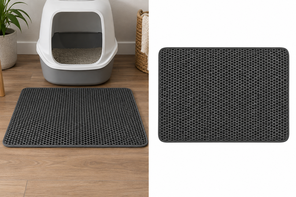 Scatter-Free Honeycomb Cat Litter Mat