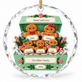 OF02 personalized round glass ornament - sample names - studio mockup