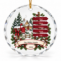 OF04 personalized round glass ornament - sample names - studio mockup