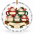 OF06 personalized round glass ornament - sample names - studio mockup