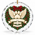 OF08 personalized round glass ornament - sample names - studio mockup