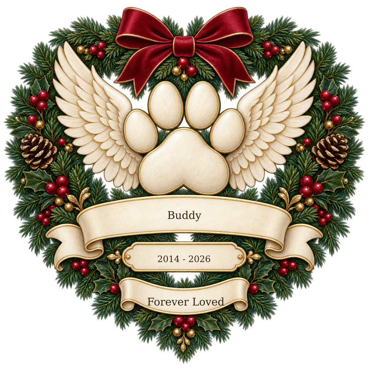 Personalization example - OF08 - names shown are illustrative