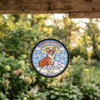 Personalized Corgi Memorial Suncatcher Custom Dog Name Gift