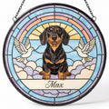 Personalized Dachshund Memorial Suncatcher Custom Dog Name Gift