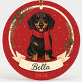 Personalized Dachshund Dog Ornament 2026 Custom Name Christmas Gift