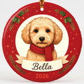 Personalized Goldendoodle Dog Ornament 2026 Custom Name Christmas Gift