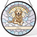 Personalized Golden Retriever Memorial Suncatcher Custom Dog Name Gift