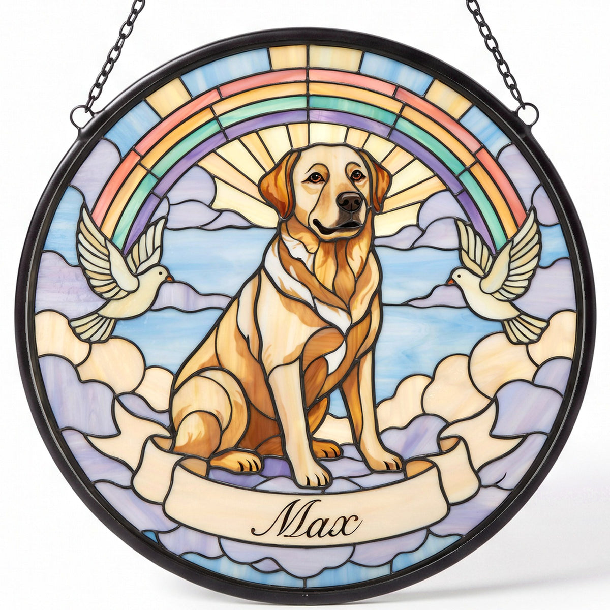 Personalized Labrador Memorial Suncatcher Custom Dog Name Gift