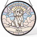 Personalized Maltese Memorial Suncatcher Custom Dog Name Gift