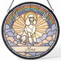 Personalized Poodle Memorial Suncatcher Custom Dog Name Gift