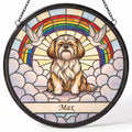 Personalized Shih Tzu Memorial Suncatcher Custom Dog Name Gift