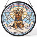 Personalized Yorkie Memorial Suncatcher Custom Dog Name Gift